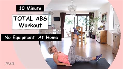 10 Minute Total Abs Workout│no Equipment │at Home Youtube