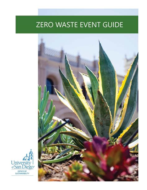 University Of San Diego 2019 Zero Waste Event Guide By University Of