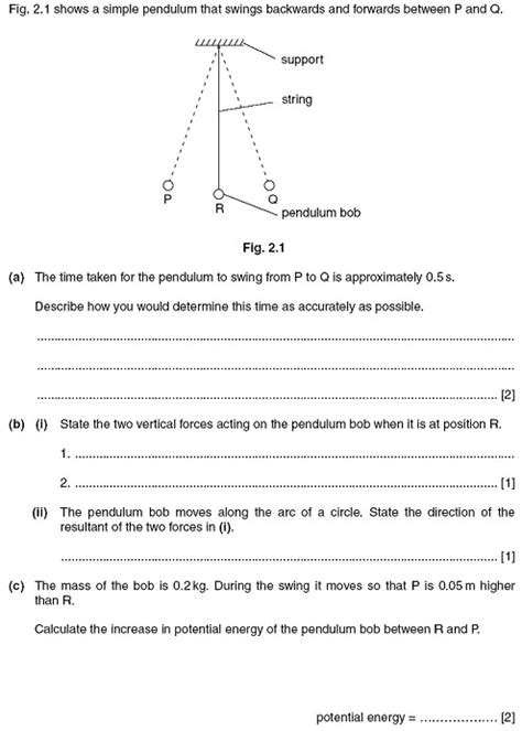 Energy Work And Power Igcse Physics