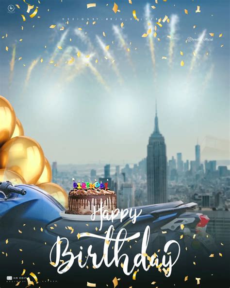 Happy Birthday Photoshop Editing Background