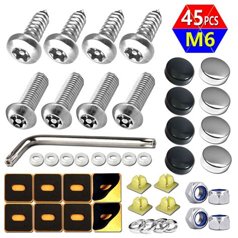 Buy Aootf License Plate Screws Anti Theft Car Plate Screws Bolts