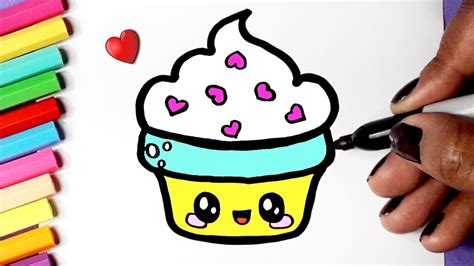 Cupcake Desenho Para Colorir Kawaii Eles Podem Ser Usado Em Tatuagens