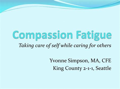 Ppt Compassion Fatigue Powerpoint Presentation Free Download Id 1958658