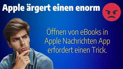 Apple s Tücke enthüllt So öffnet man eBooks in der Nachrichten App