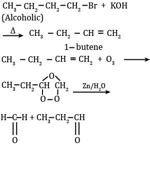 An Unknown Alkyl Halide A Reacts With Alcoholic KOH To Produce A