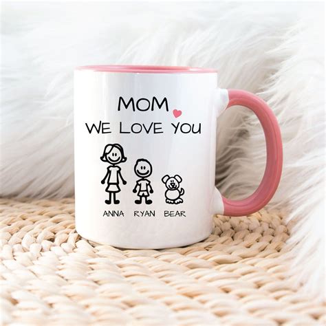 Personalized Mothers Day Mug Mom Birthday T Mom Mug Love Mom Mothers