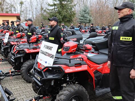 Krasnystaw 10 jednostek OSP z powiatu tomaszowskiego dostało quady