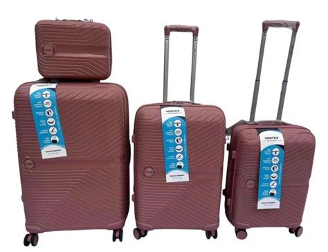 Sparrow Brown Luggage Trolley Bag Set Set Contains Pieces Size