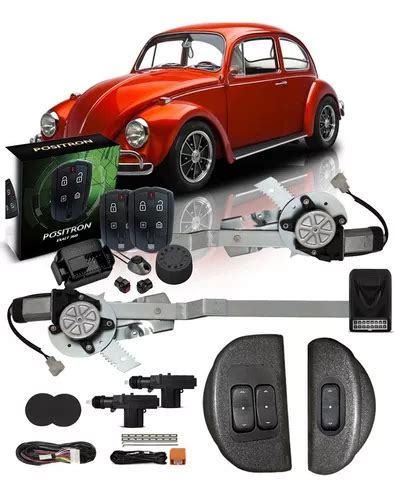 Kit Vidro Elétrico Fusca Sensorizado 1959 A 96 Trava Alarme