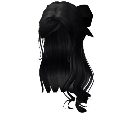 Cheveux Noirs Avec N Ud Roblox