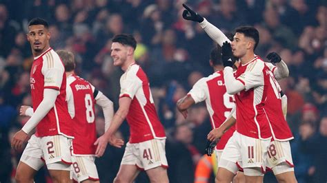 Arsenal Rc Lens Gunners Get Revenge Over Ligue Un Side As Six Goal