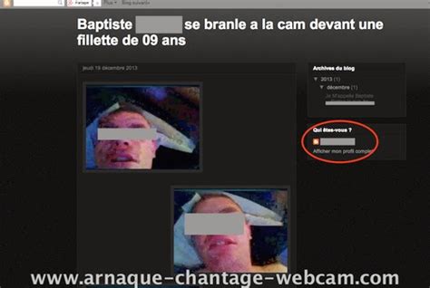 Utilisation de blog pour faire un chantage à la webcam SOLUTIONS