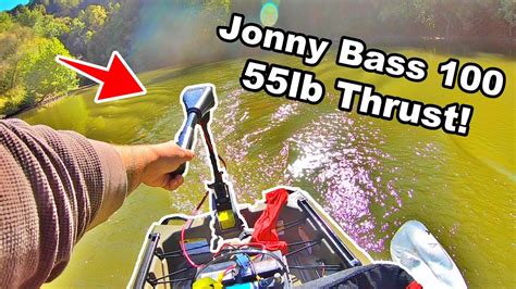 Jonny Boats Bass 100 With A 55lb Thrust Trolling Motor Kayak