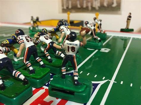 Electric football game with custom player pieces for the Chicago Bears ...