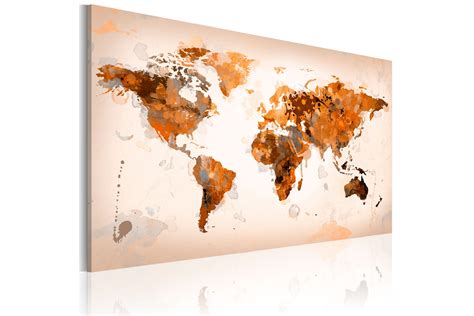 Tavla Map Of The World Desert Storm X Artgeist Sp Z O O