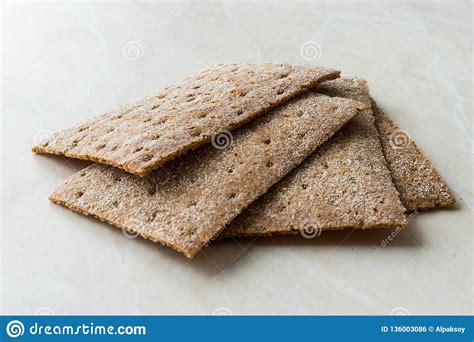 Rye Crispbread Made With Sourdough Cereal Crunchy Multigrain Cereal