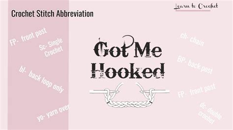 Crochet Abbreviations Guide How To Read A Crochet Pattern Ahsel Anne