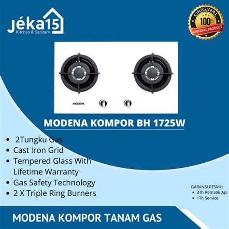 Kompor Tanam Gas Built In Hob Modena Bh White Lazada Indonesia