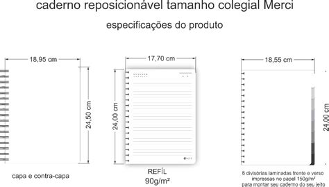 Caderno Colegial Reposicion Vel Espalhe Amor Merci Papelaria Fina