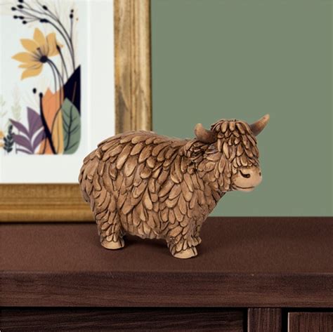 Hughie The Highland Cow Ornament Small The Only Way Is Melts