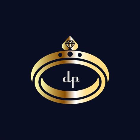 Premium Vector Dp Initial Logo Wedding Jewelry Logo Vector Template