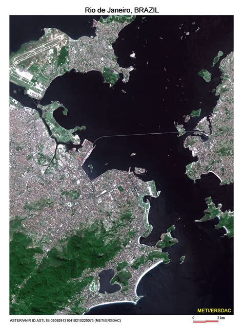 Satellite Image, Photo of Rio de Janeiro, Brazil