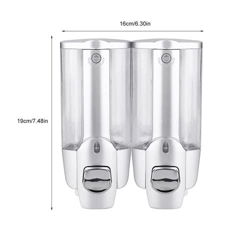 2 350ml Soap Dispenser Dual Pump Wall Mount Hands Shower Shampoo Conditioner Au Ebay