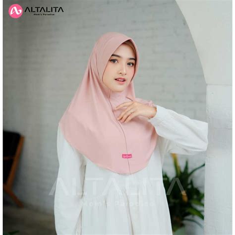 Jual Altalita Hijab Instan Qiara Penguin Jersey Premium Kerudung