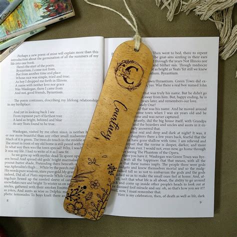 Personalized Wooden Bookmark Custom Engraved Bookmark T For Etsy