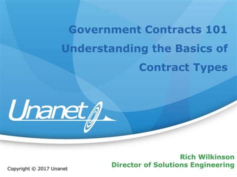 Government Contracts 101 Understanding The Basics Of Contract Types Ppt