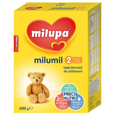 Lapte Formula De Continuare Milupa Milumil 2 600 G De La 6 Luni EMAG Ro