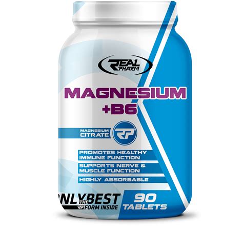 REAL PHARM Magnesium B6 MAGNEZ CYTRYNIAN MAGNEZU 10005458254 Allegro Pl