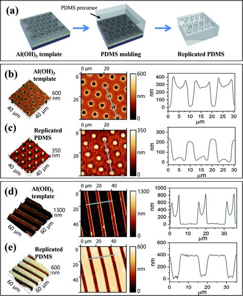 A Scheme Of Pdms Stamp Replication From The Al Oh Template