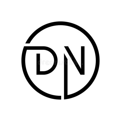 Initial Dn Letter Logo Creative Typography Vector Template Creative