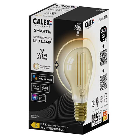 Calex Smart Led Lamp Peer Gold E27 7w 806lm Signerie Nl