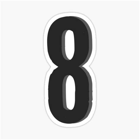 Number Eight Sticker For Sale By Rayner21 Redbubble