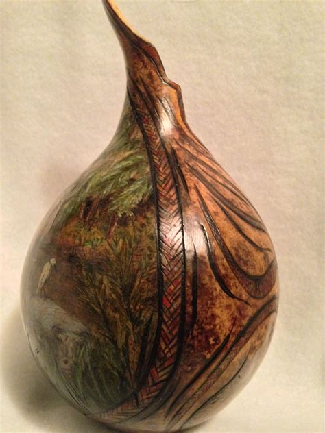 Gourds Crafts Gourd Art Natural Materials Rustic Decor Carving