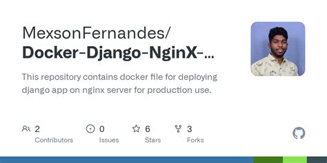 Github Mexsonfernandes Docker Django Nginx Postgresql Gunicorn