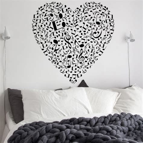 Vinilo Para Pared De Habitaci N Musical Music Heart