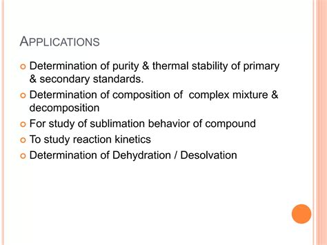 Thermal Method Of Analysis Ppt