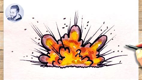 Comment Dessiner Une Explosion Facile Youtube