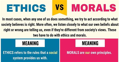 Ethics vs. Morals: Confusing English Terms • 7ESL