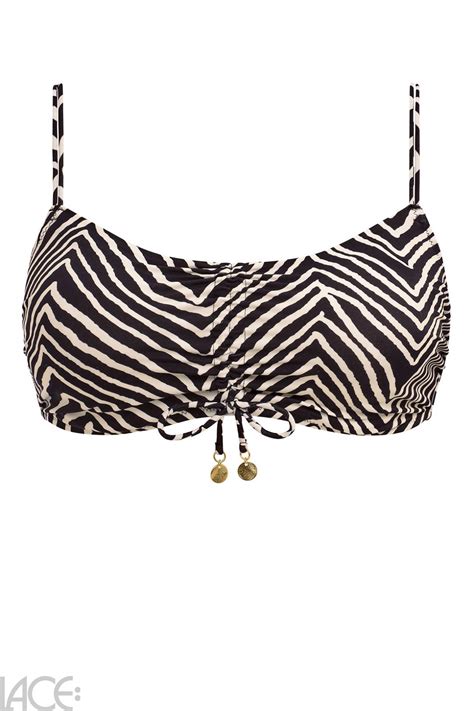 Freya Swim Fiji Falls Bikini Bandeau Bh E I Cup Black Lace De