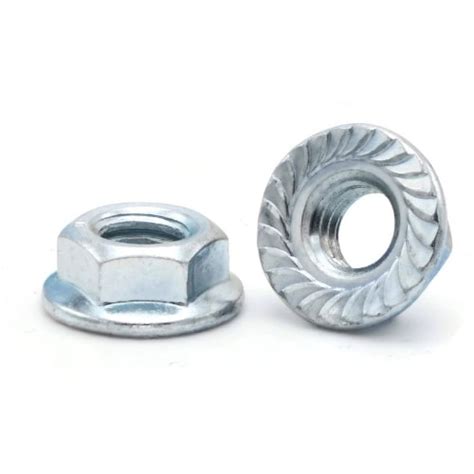 Zinc Plated Steel Serrated Hex Flange Nuts