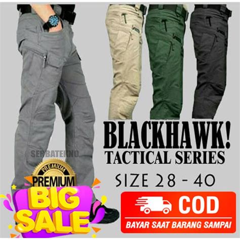 Jual Celana Tactical Blackhawk Panjang Pria PE Celana CARGO Pendek