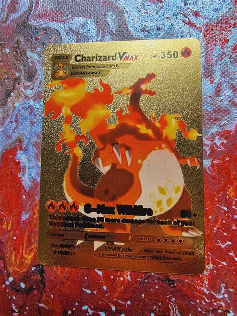 Pokemon Card Charizard VMax Gold Metallic Glurak Values MAVIN