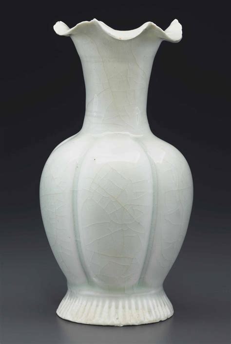 A Qingbai Lobed Vase Northern Song Dynasty Ad Christie S