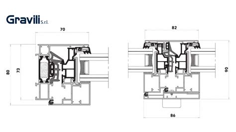 Finestre E Porte Alluminio Taglio Termico Dfv Linea Anta A