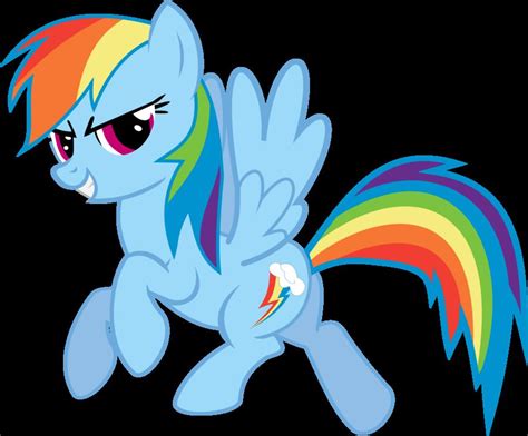 Rainbow Dash Vector Standing