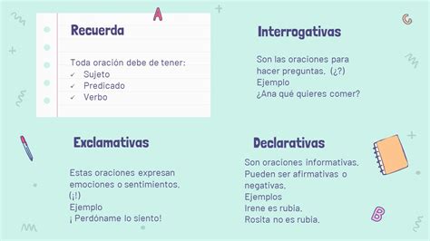 Clases De Oraciones qué Tipo De Oración Es 2F4